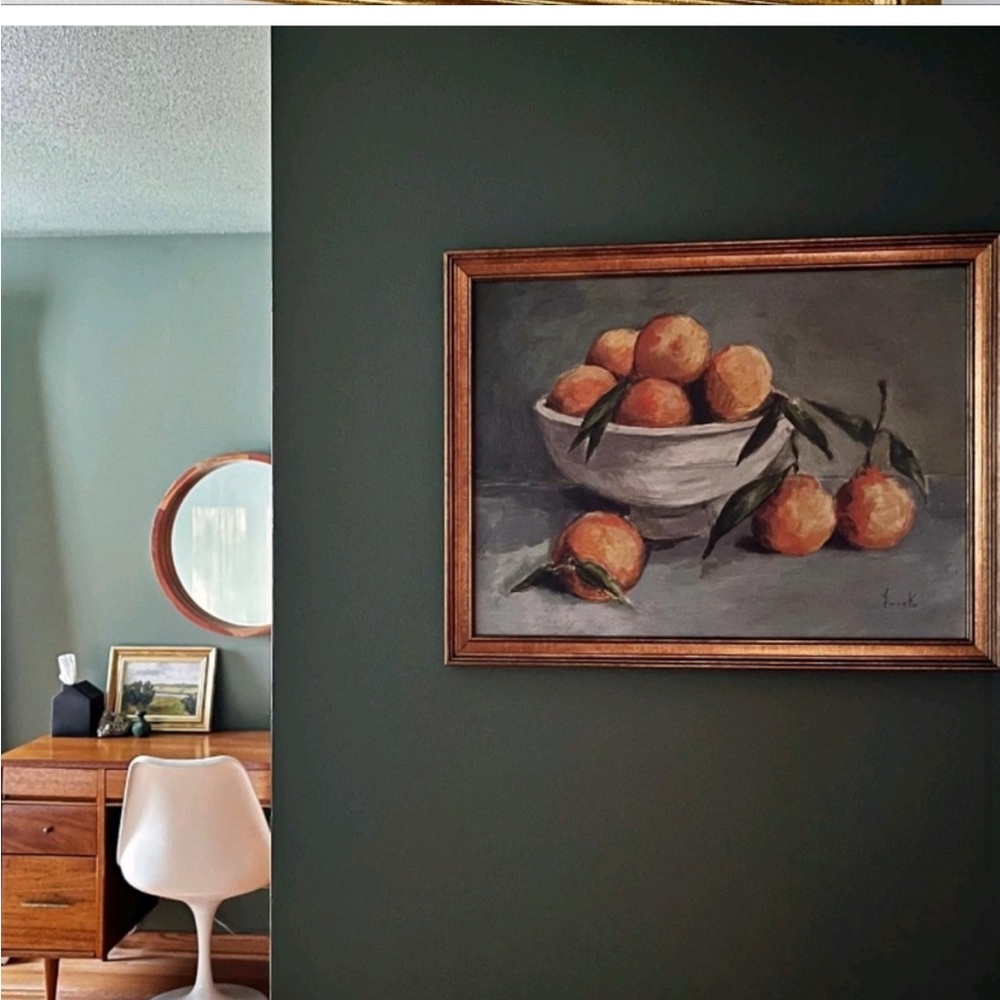 Studio McGee Citrus Harvest Framed Wall Canvas Art Oranges Orange Threshold